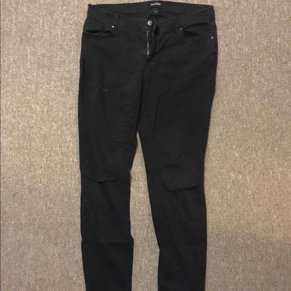 black skinny jeans